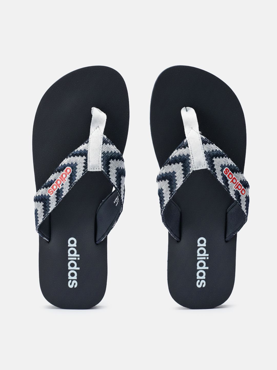 ADIDAS Men Stabile 2.0 Striped Thong Flip-Flops