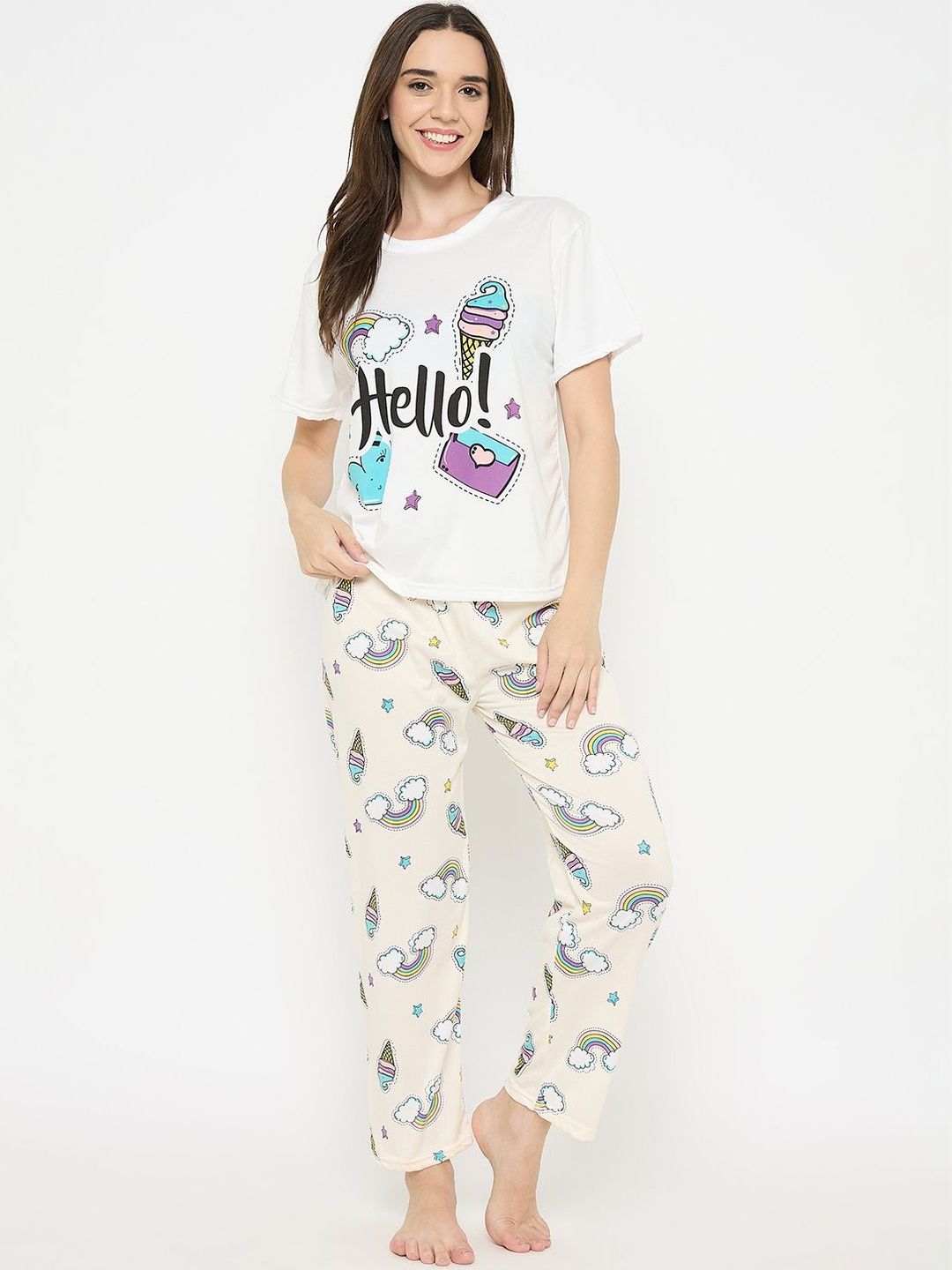 Camey Women Printed Night suit
