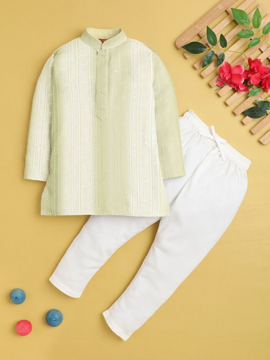 KALINI Boys Regular Kurta with Pyjamas