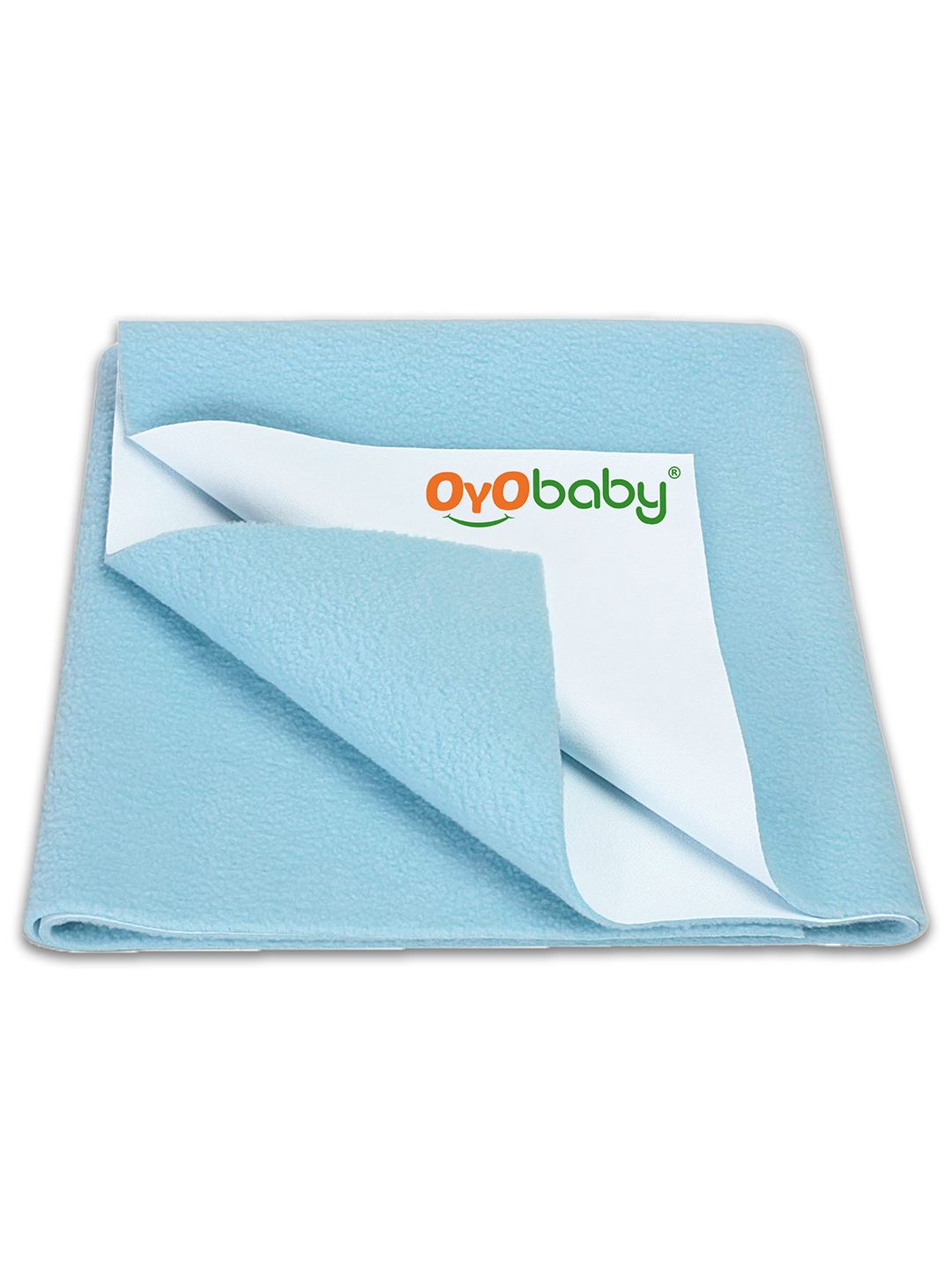 OyO Baby Sea Blue Waterproof & Baby Dry Sheet Polycotton Mattress Protector