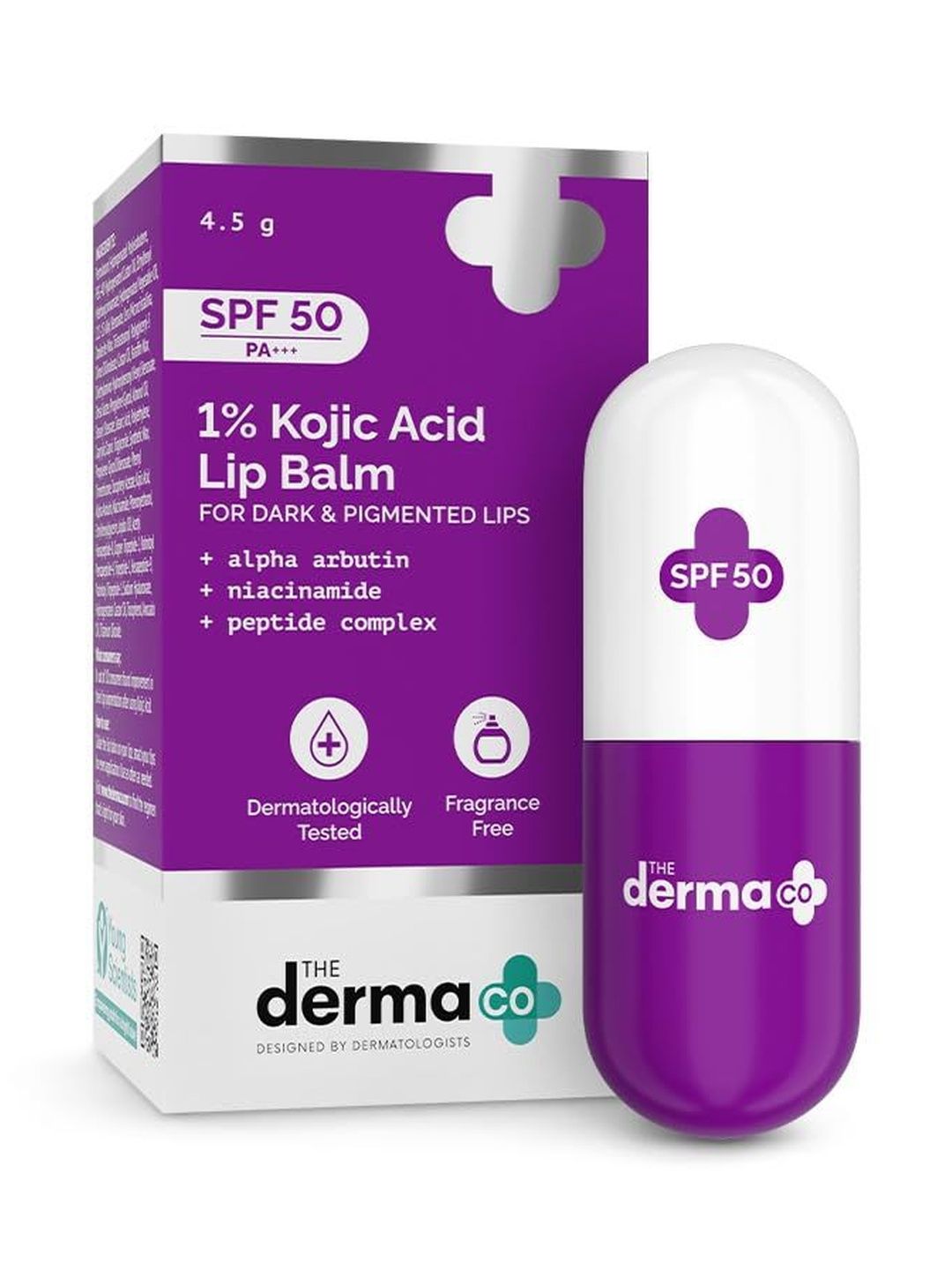 The Derma co. 1% Kojic Acid Lip Balm with SPF 50 PA +++ - 4.5 g