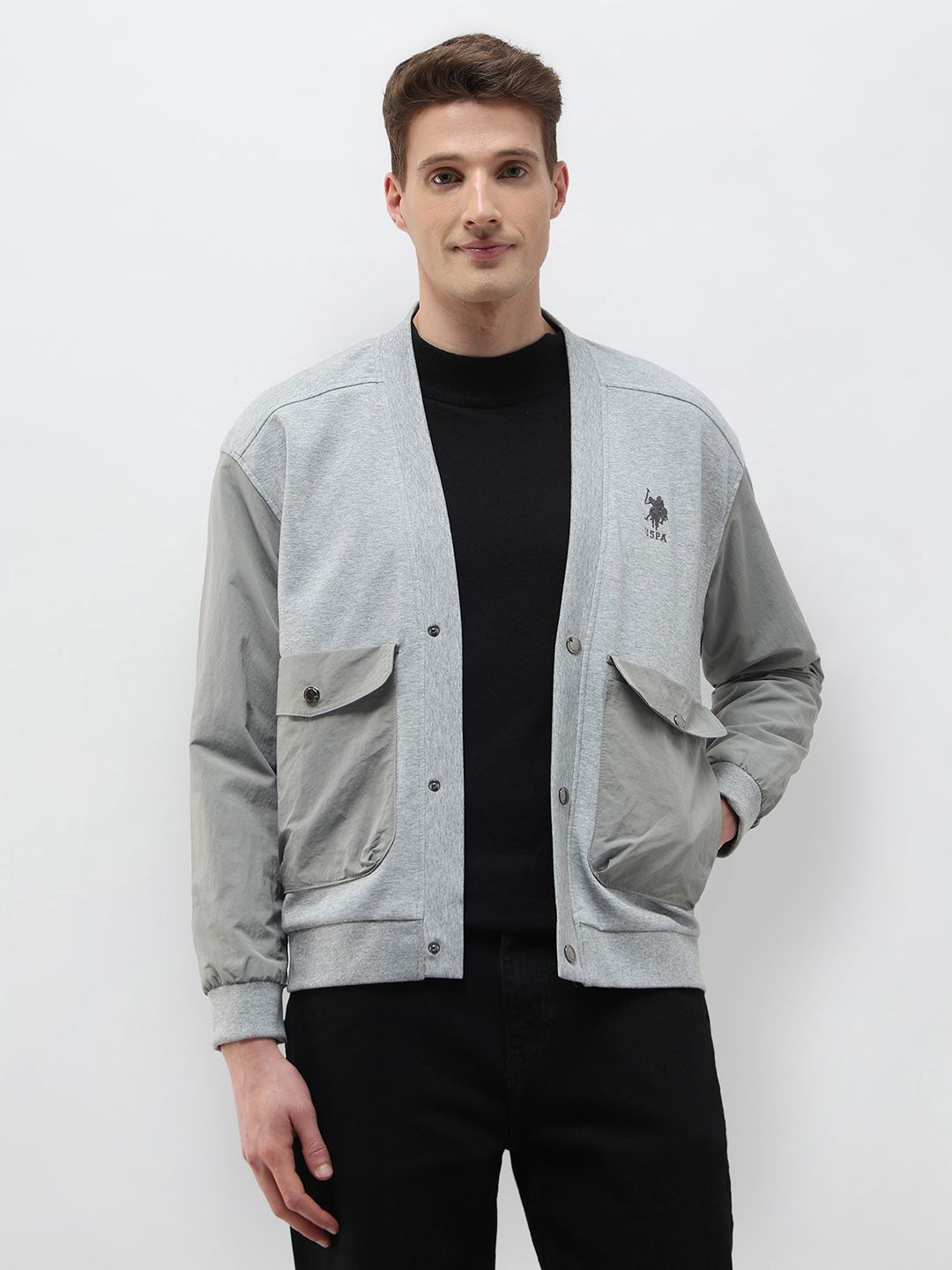 U.S. Polo Assn. Denim Co.Solid Regular Fit Casual Jacket
