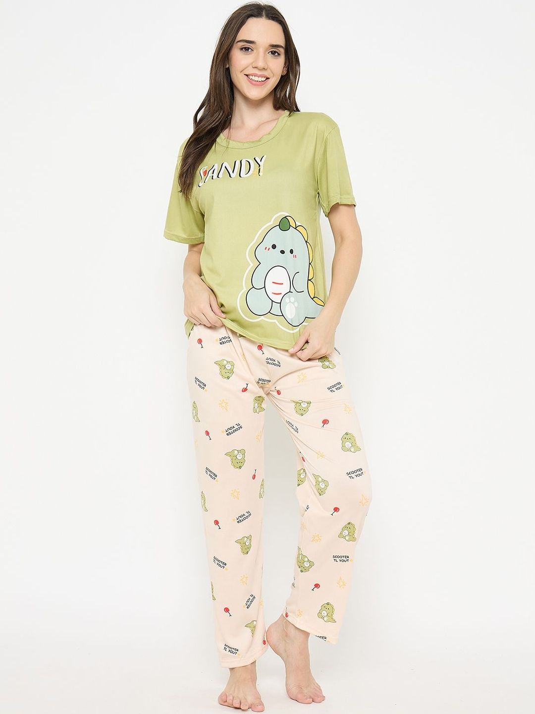 Camey Women Printed Night suit