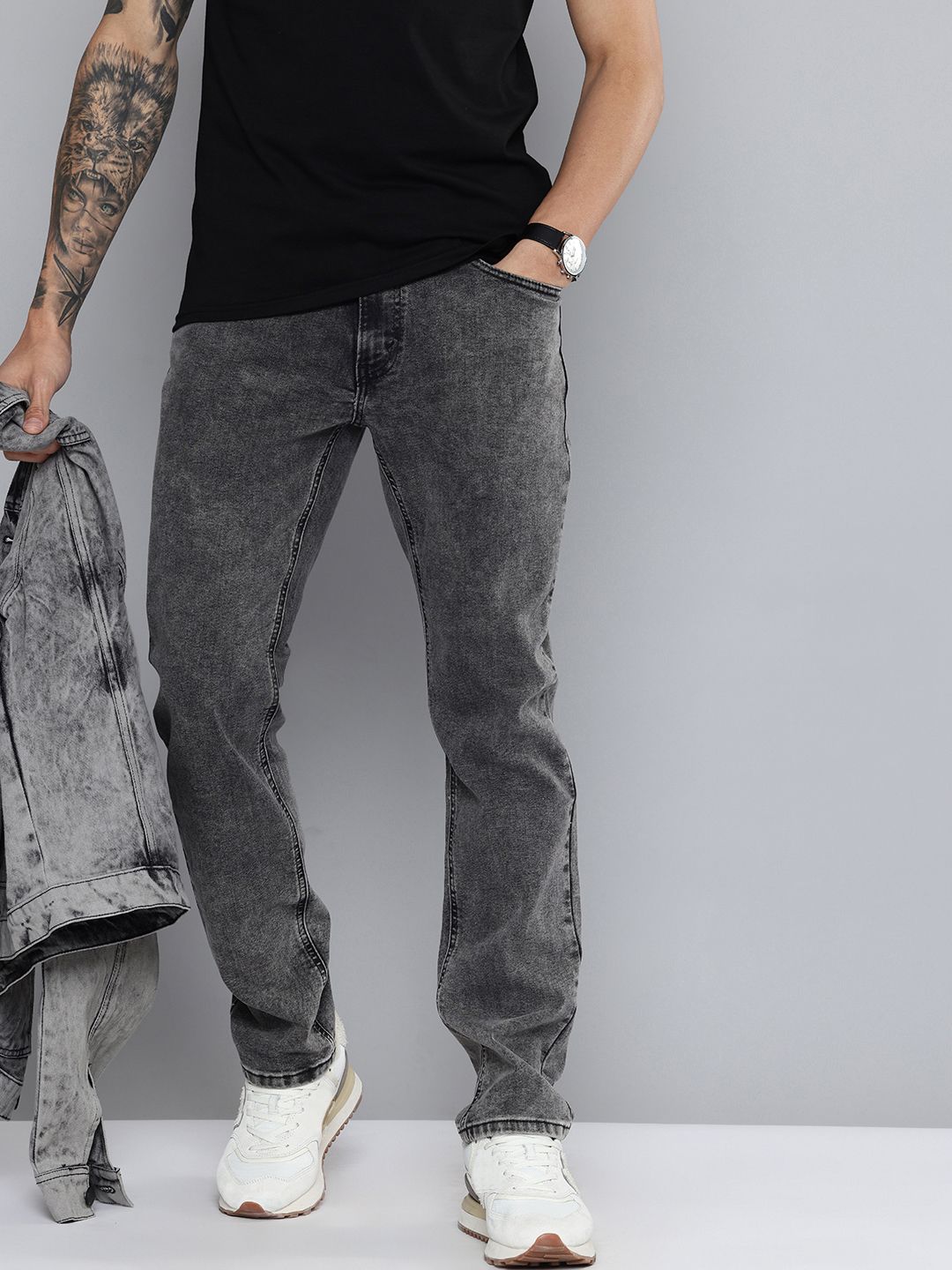 Levis Levis Men 541 Athletic Tapered Fit Heavy Fade Stretchable Jeans