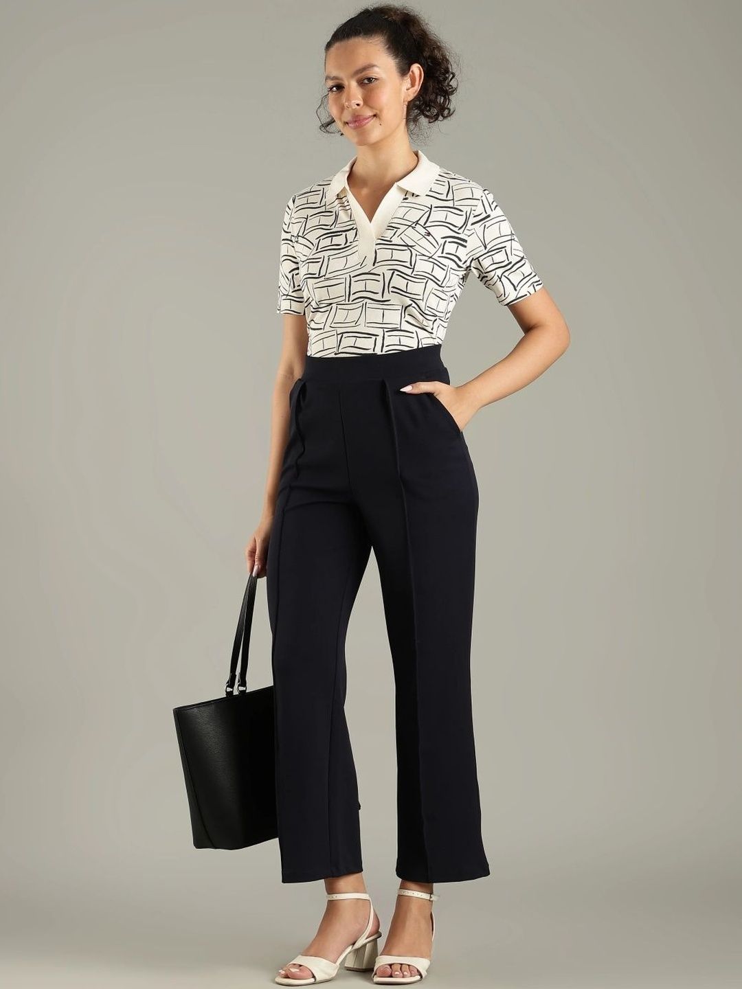 Printed Polo Collar T-shirt