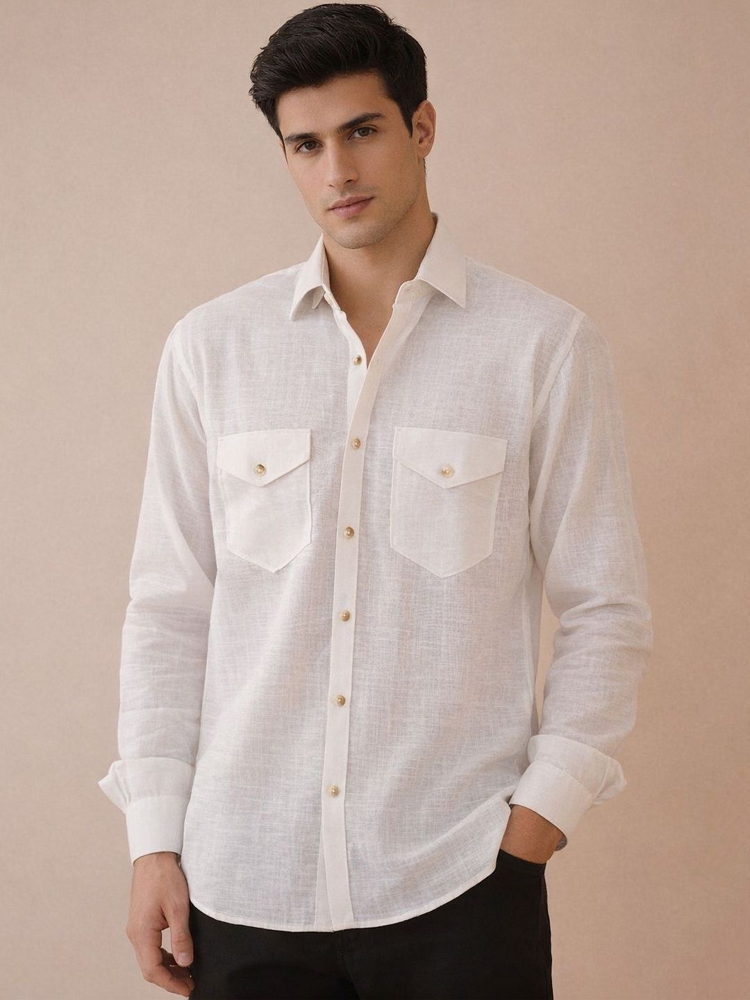 Indian Needle Men Classic Casual Shirt
