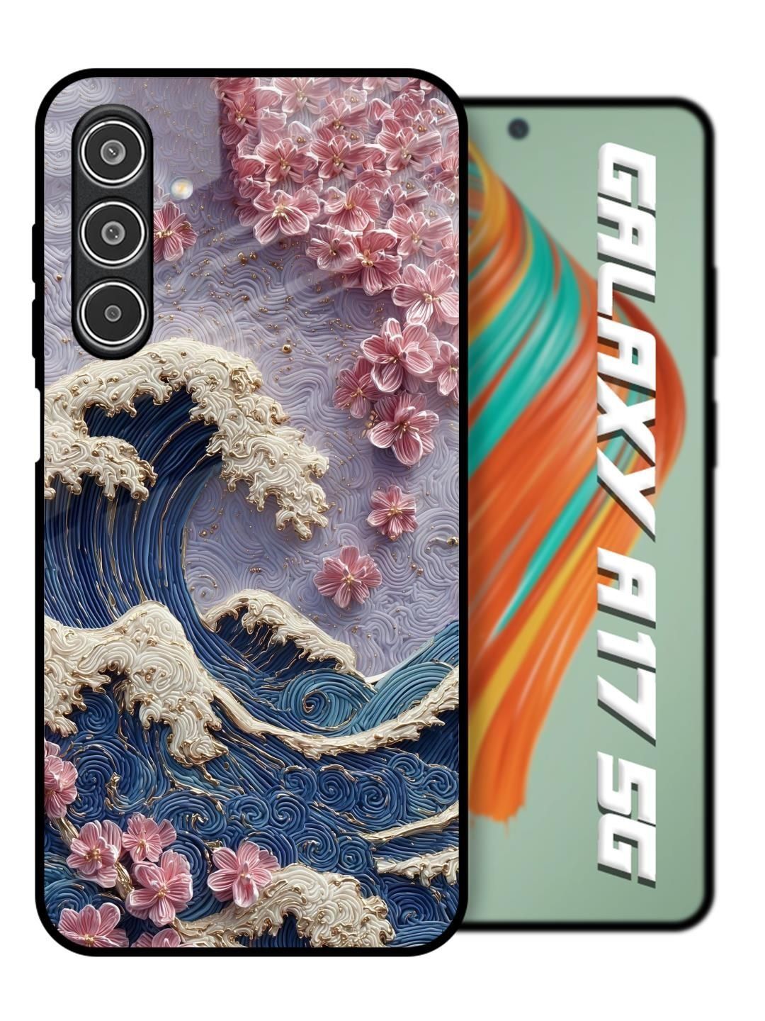QRIOH Floral Printed Samsung Galaxy A17 5G Back Case Mobile Accessories