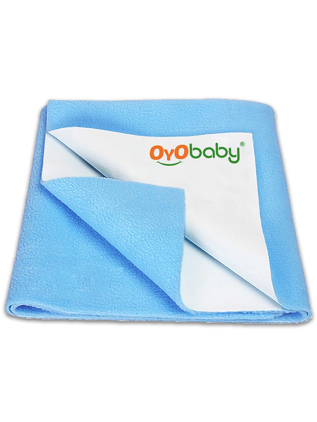 OyO Baby Blue Waterproof & Baby Dry Sheet Polycotton Mattress Protector