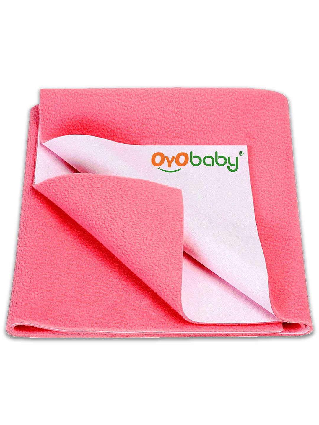 OyO Baby Salmon Rose Waterproof & Baby Dry Sheet Polycotton Mattress Protector