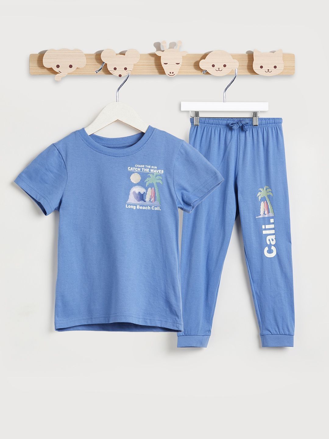 Juniors by Babyshop Boys Printed T-shirt with Pyjamas