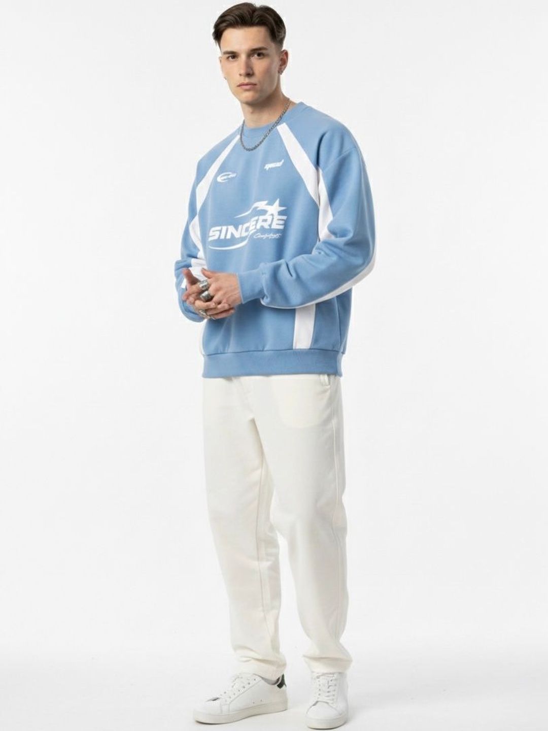 AVEJO Men Colourblocked Sweatshirt