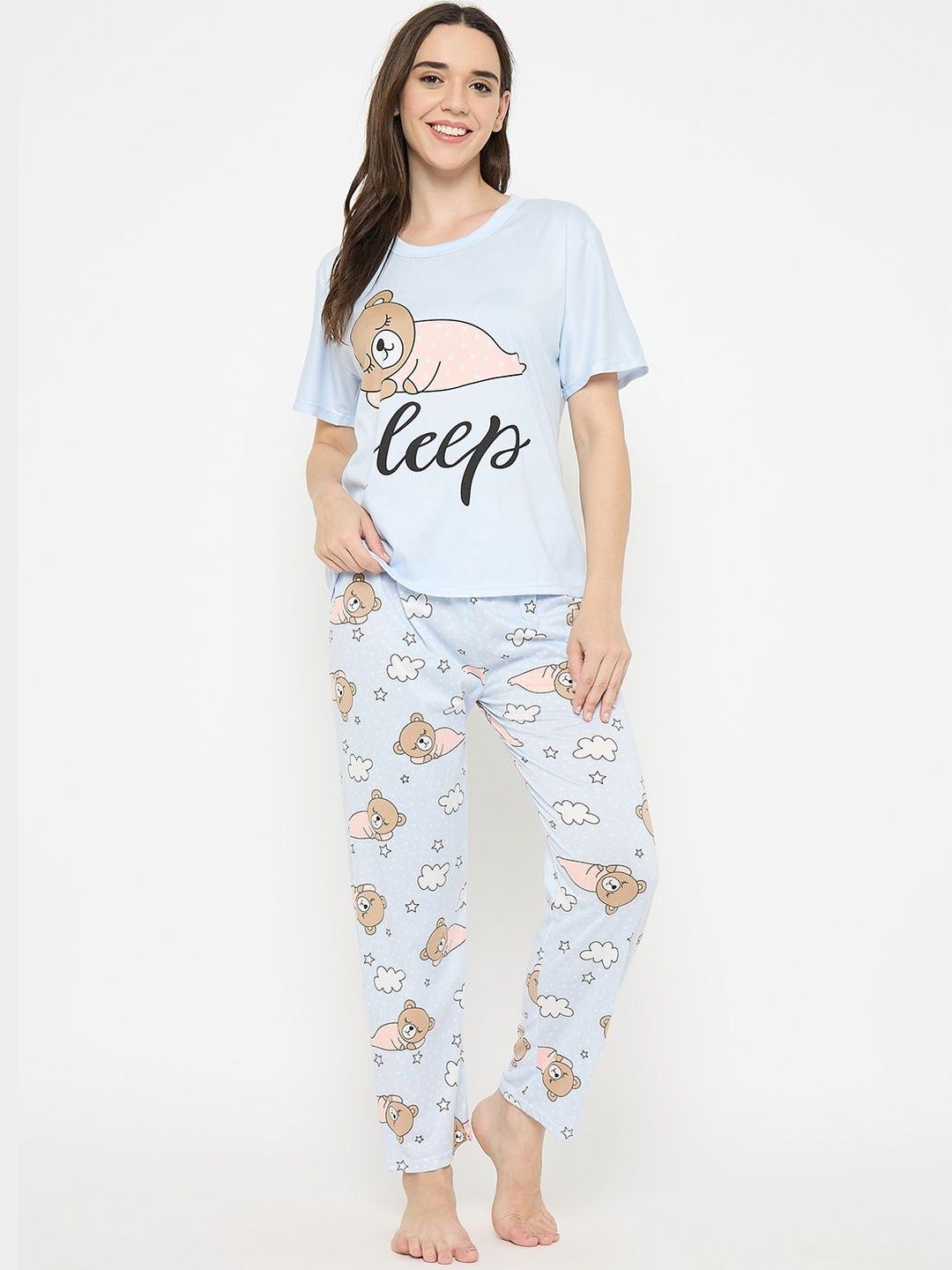 Camey Women Printed Night suit