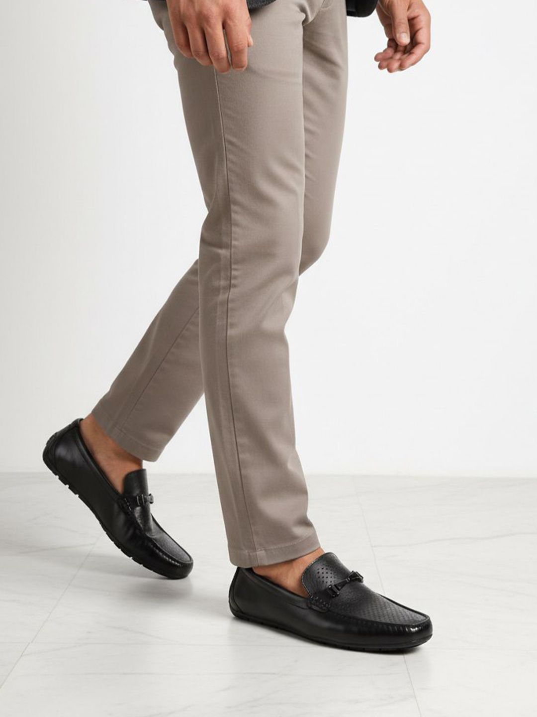 The Brown Hide Men Formal Leather Loafers