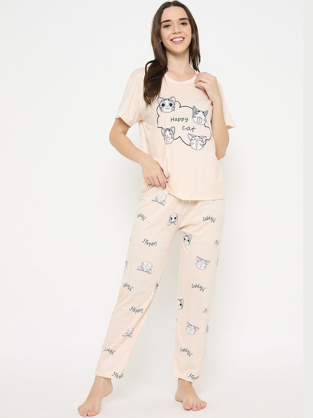 Camey Women Printed Night suit