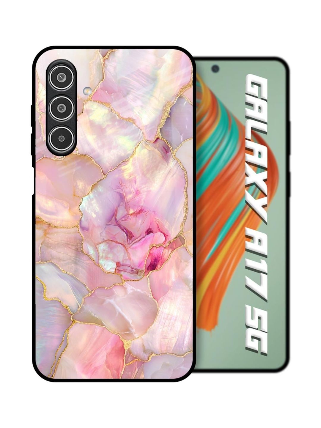 QRIOH Abstract Printed Samsung Galaxy A17 5G Back Case Mobile Accessories