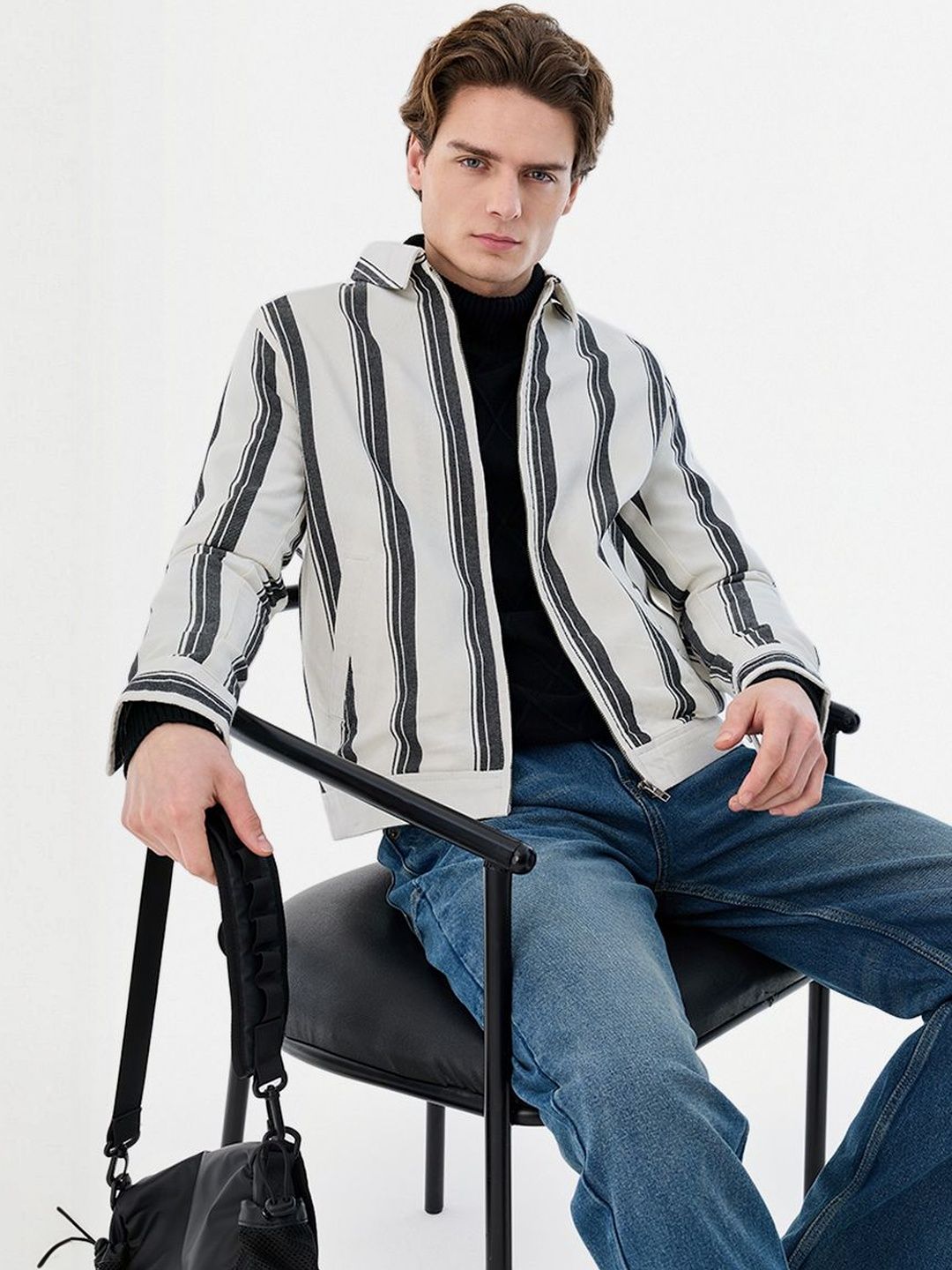 Snitch White Stripes Jacket