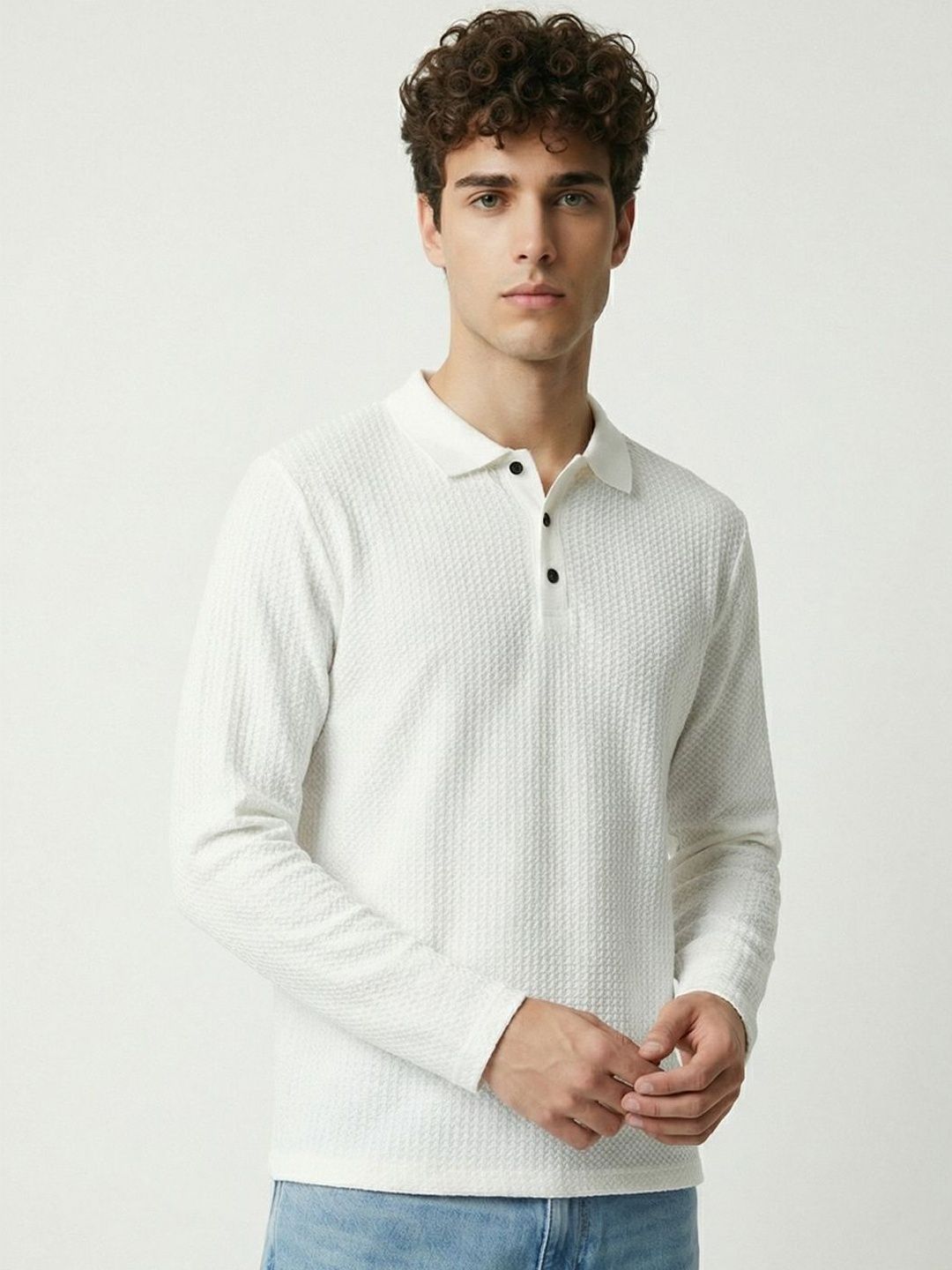 glitchez Men Polo Collar T-shirt