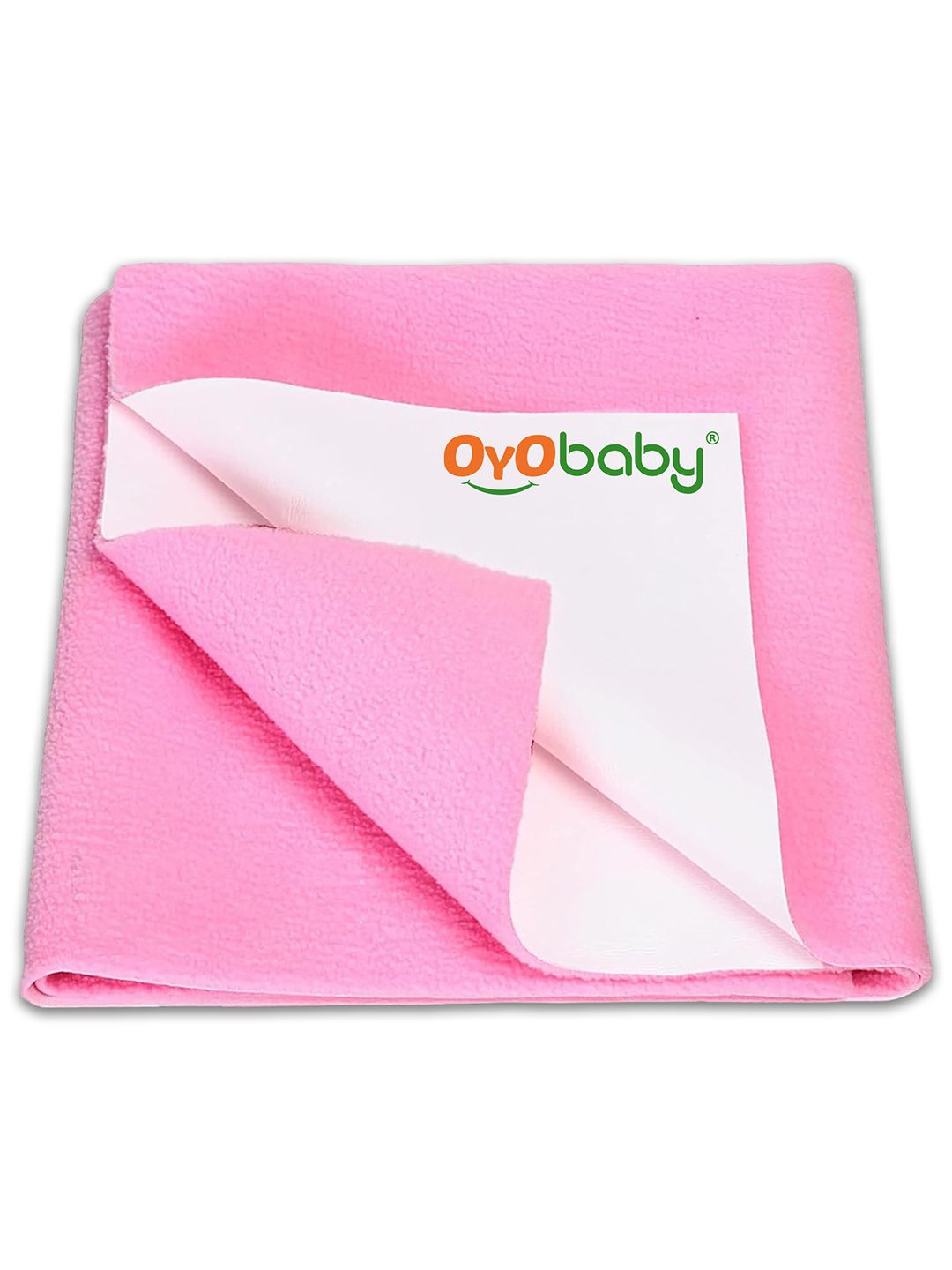 OyO Baby Pink Waterproof & Baby Dry Sheet Polycotton Mattress Protector
