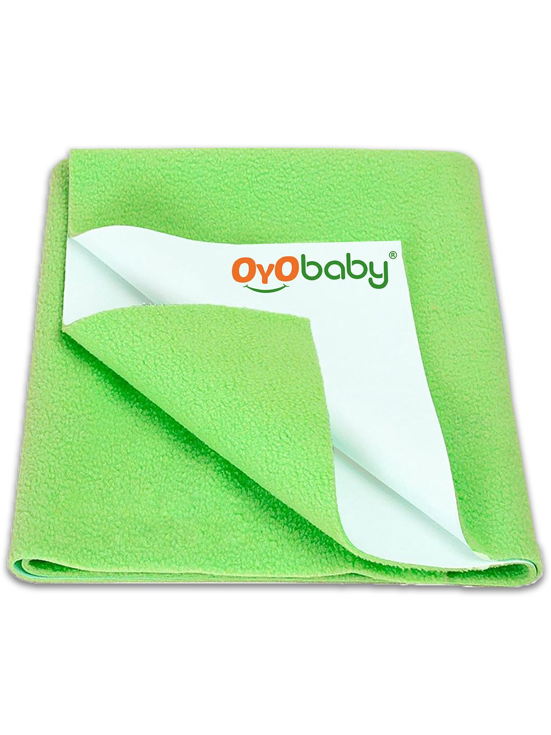 OyO Baby Light Green Waterproof & Baby Dry Sheet Polycotton Mattress Protector