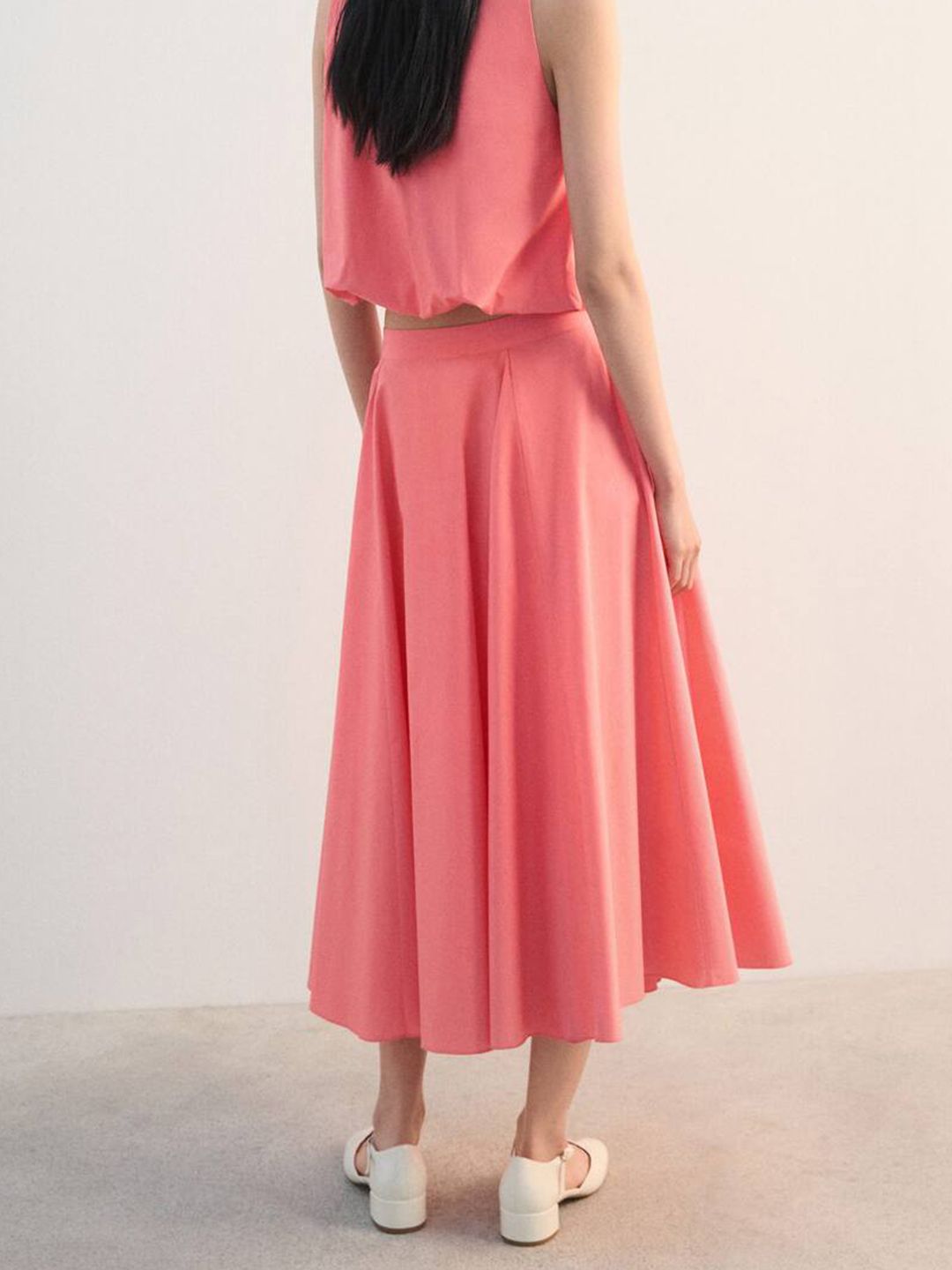 Flared Maxi Skirt