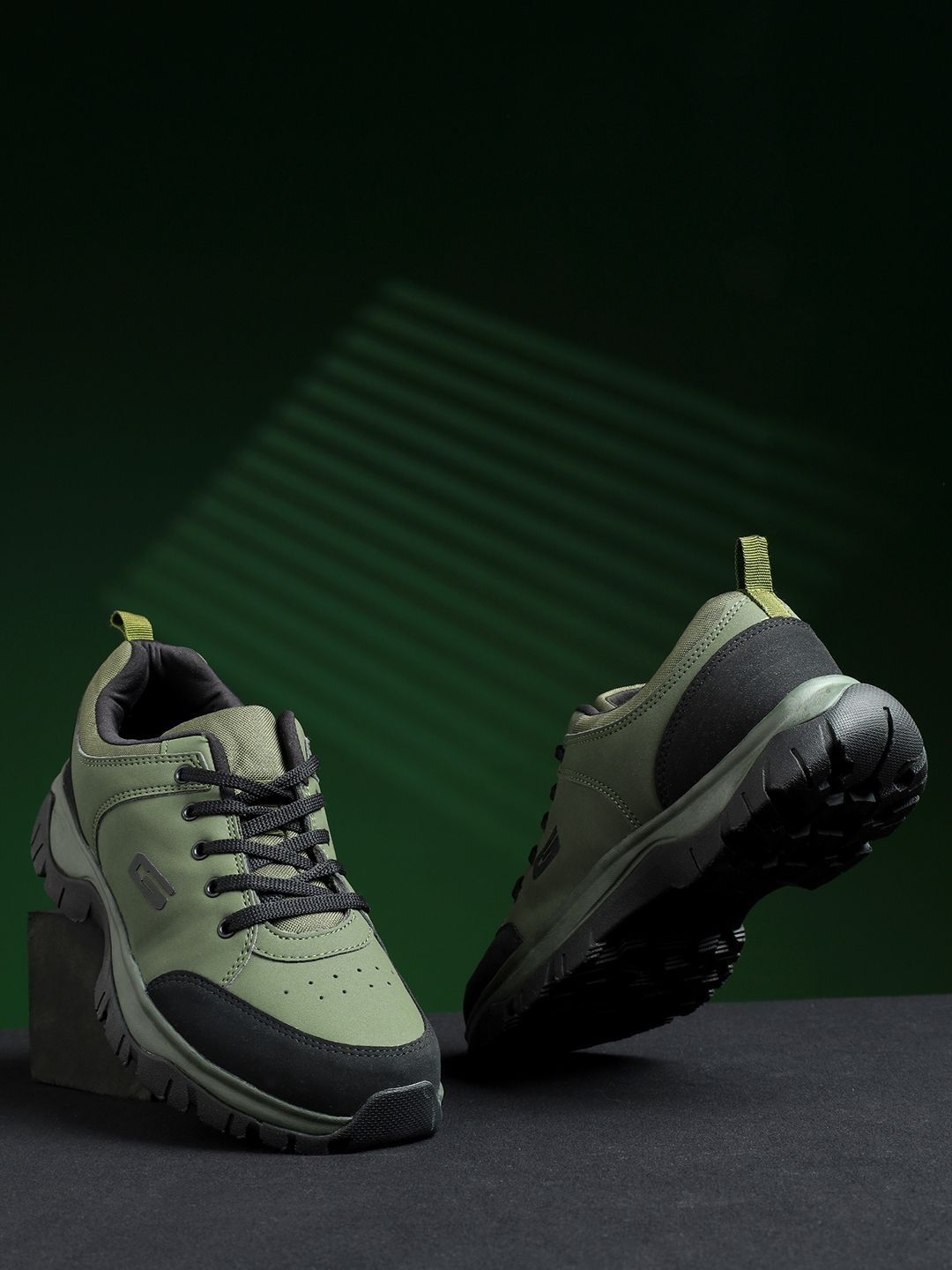 Goldstar Men Low-Cut Trekking Shoes Outdoor Walking & Hiking Shoes with Rugged Grip Sole