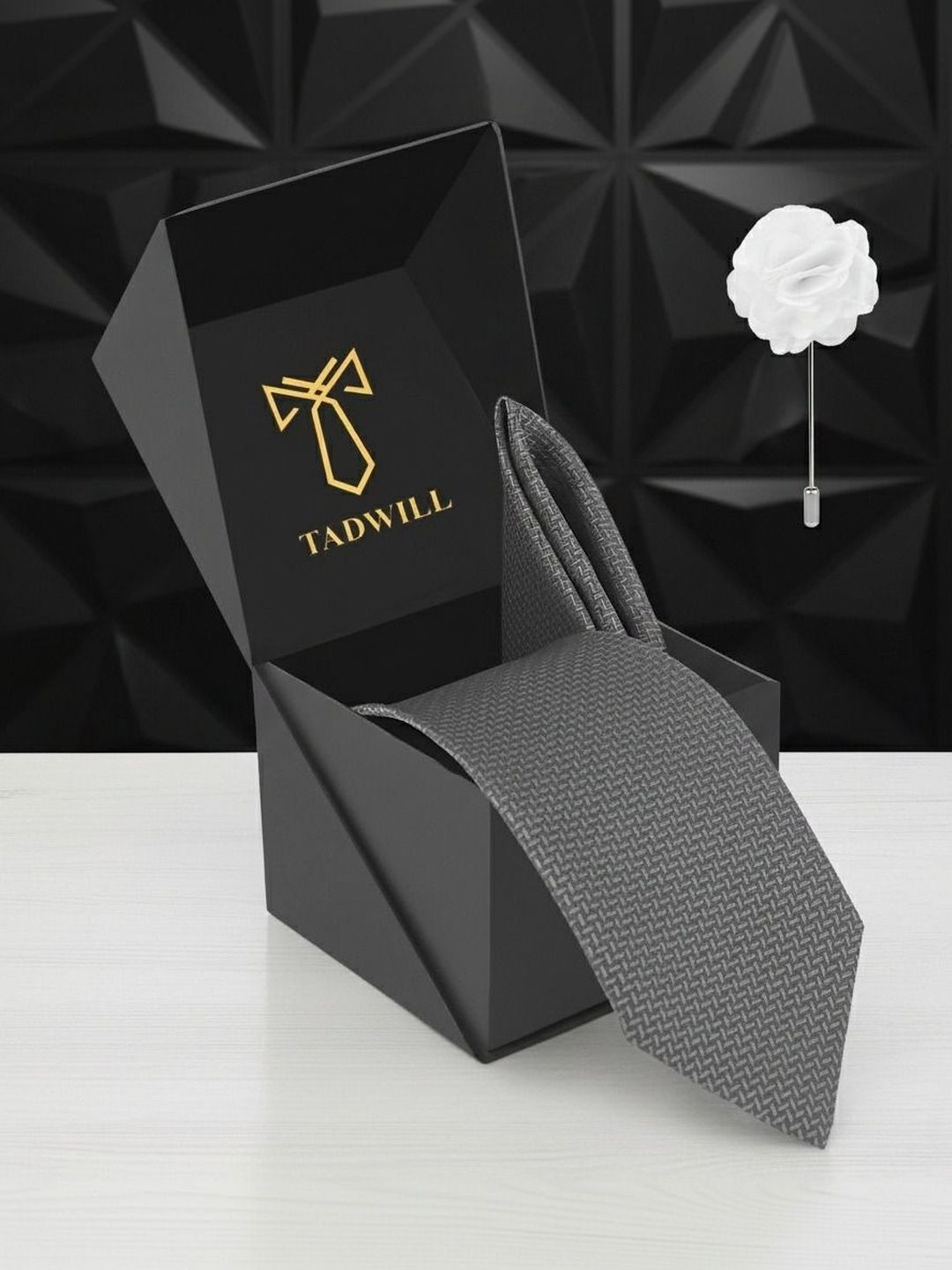 TADWILL Men Checked Broad Tie