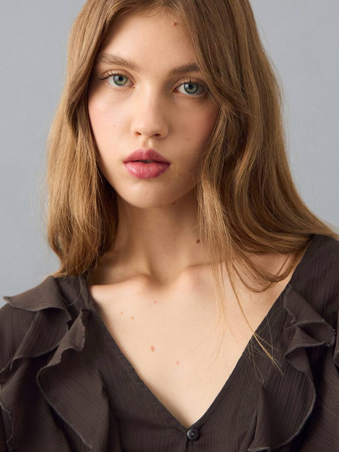 Ruffles Shirt Style Crop Top