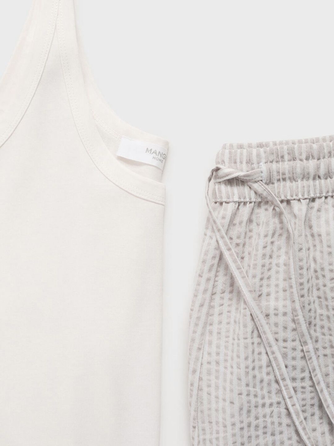 Striped Pure Cotton Shorts Set