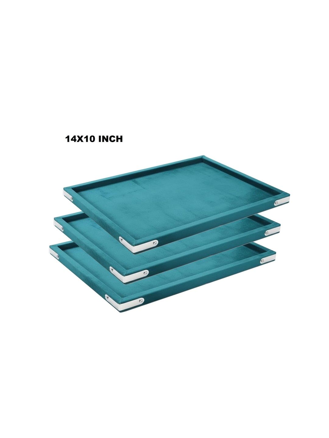 SENTONI Lime Green Set of 3 Regular Jewellery Organiser Organisers