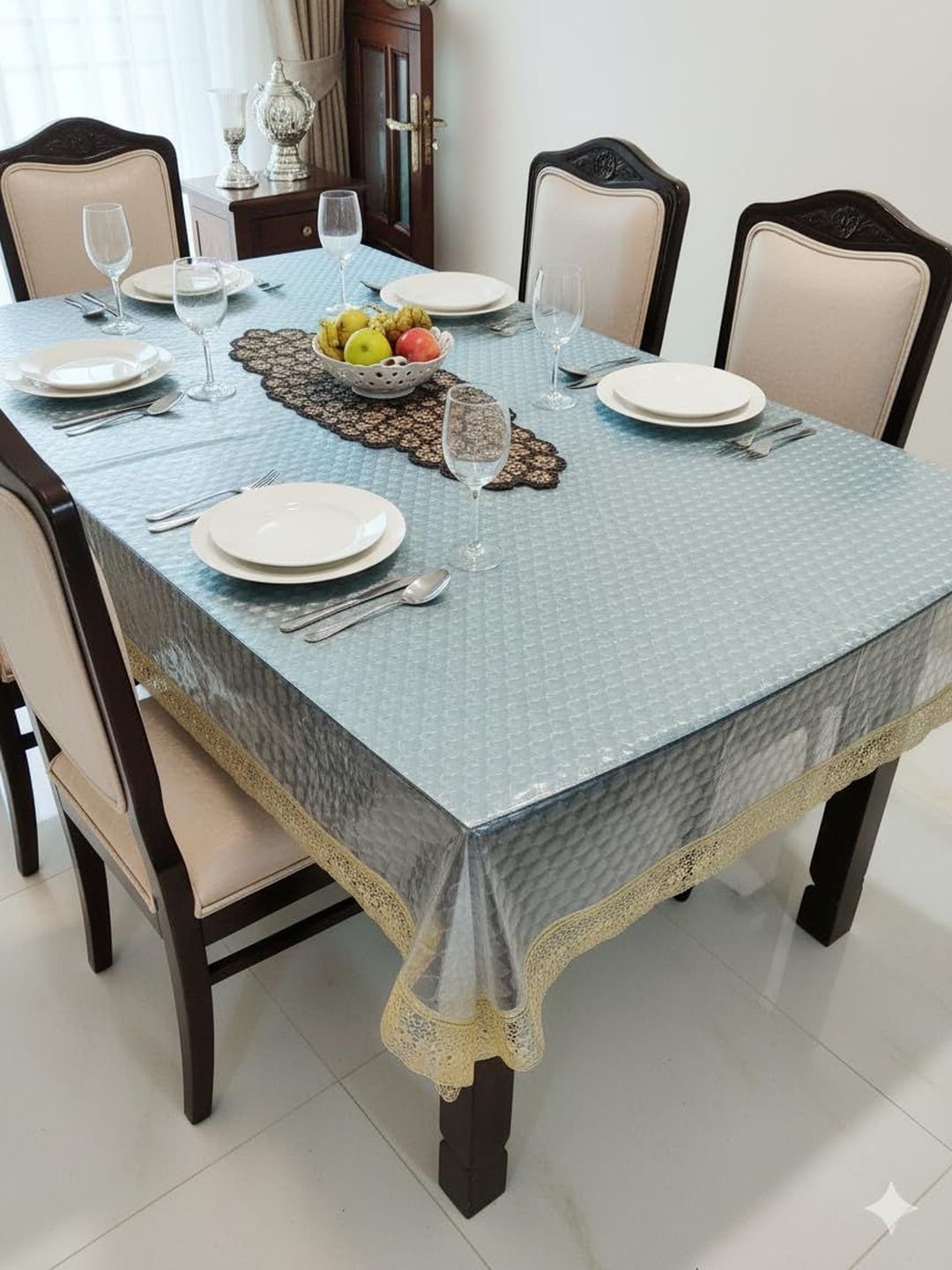 CASA-NEST CASA-NEST Transparent 6-Seater Table Cover