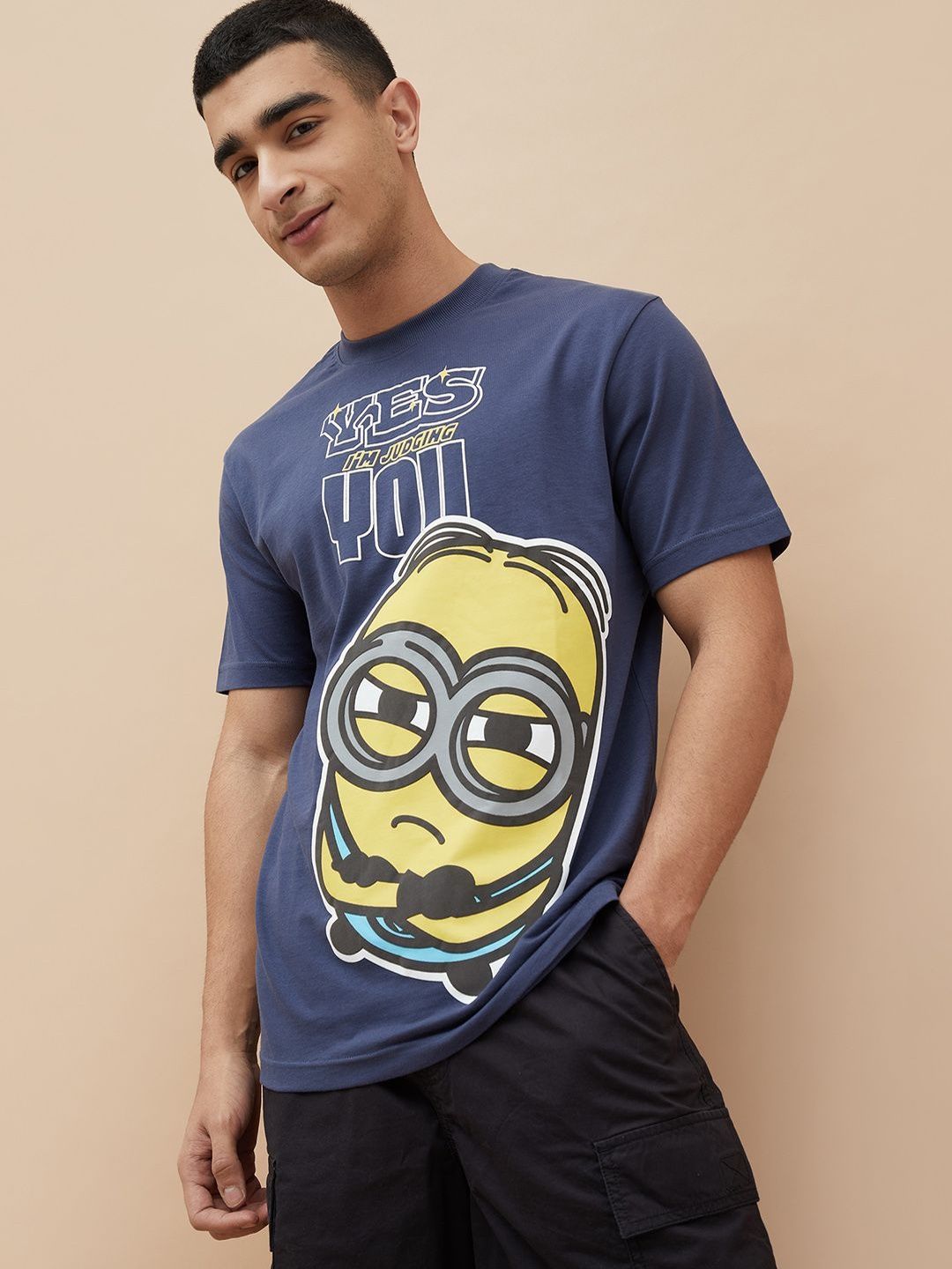 Fame Forever by Lifestyle Men Minions Printed T-shirt