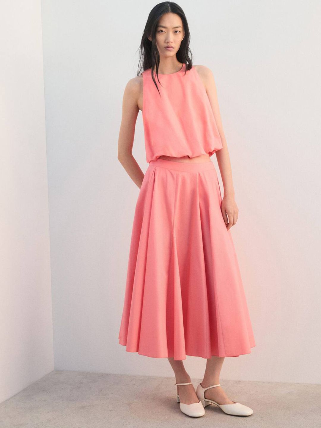 Flared Maxi Skirt