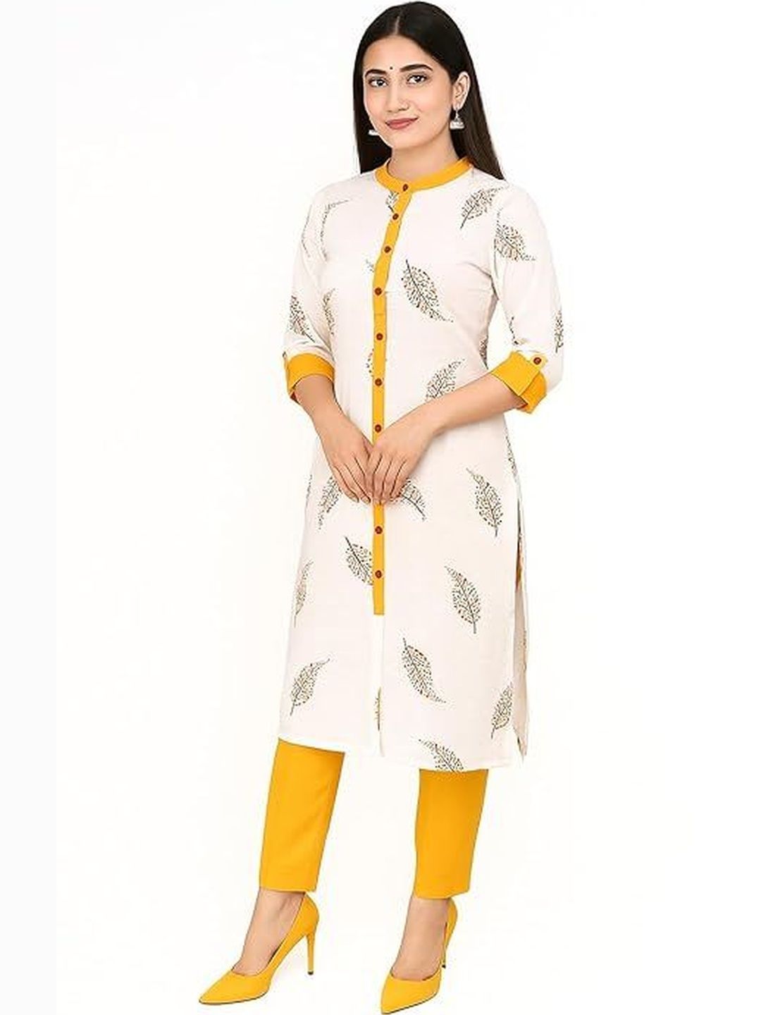 IB STYLES Botanical Printed Kurti