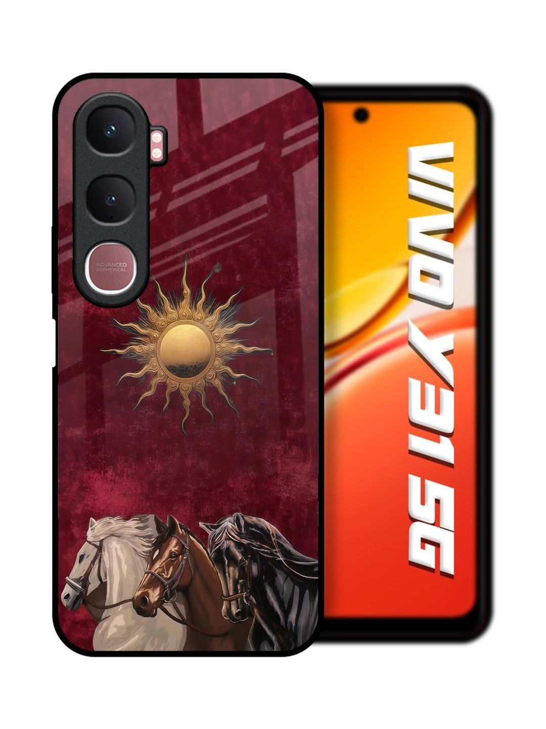 QRIOH Conversational Printed Vivo Y31 5G Back Case Mobile Accessories
