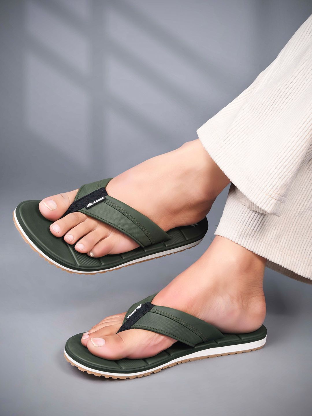 Adda Men Rubber Thong Flip-Flops