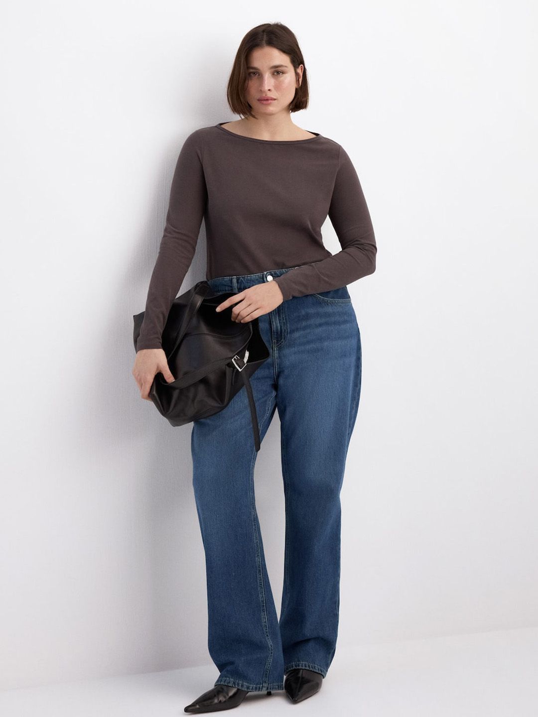 Straight Fit High-Rise Light Fade Jeans