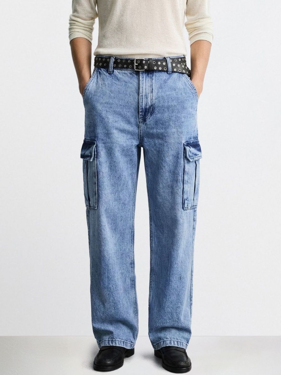 The Indian Garage Co Men Relaxed Fit Mid-Rise Light Fade Jeans