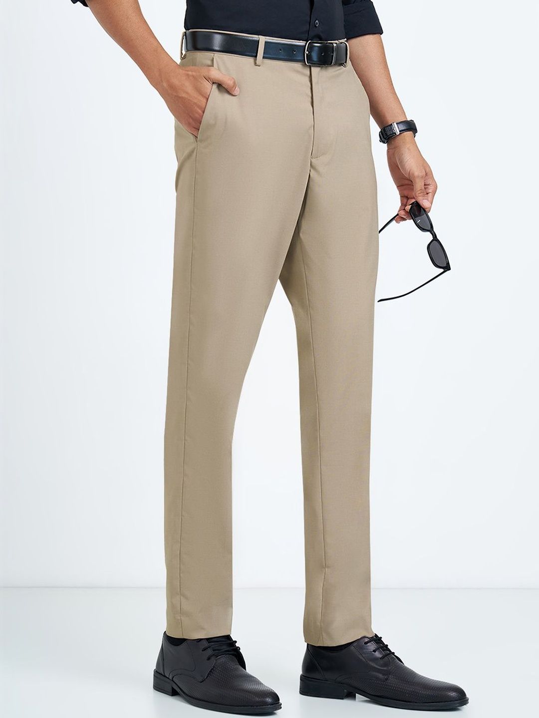 Peregrine by Pantaloons Men Slim Fit Trousers