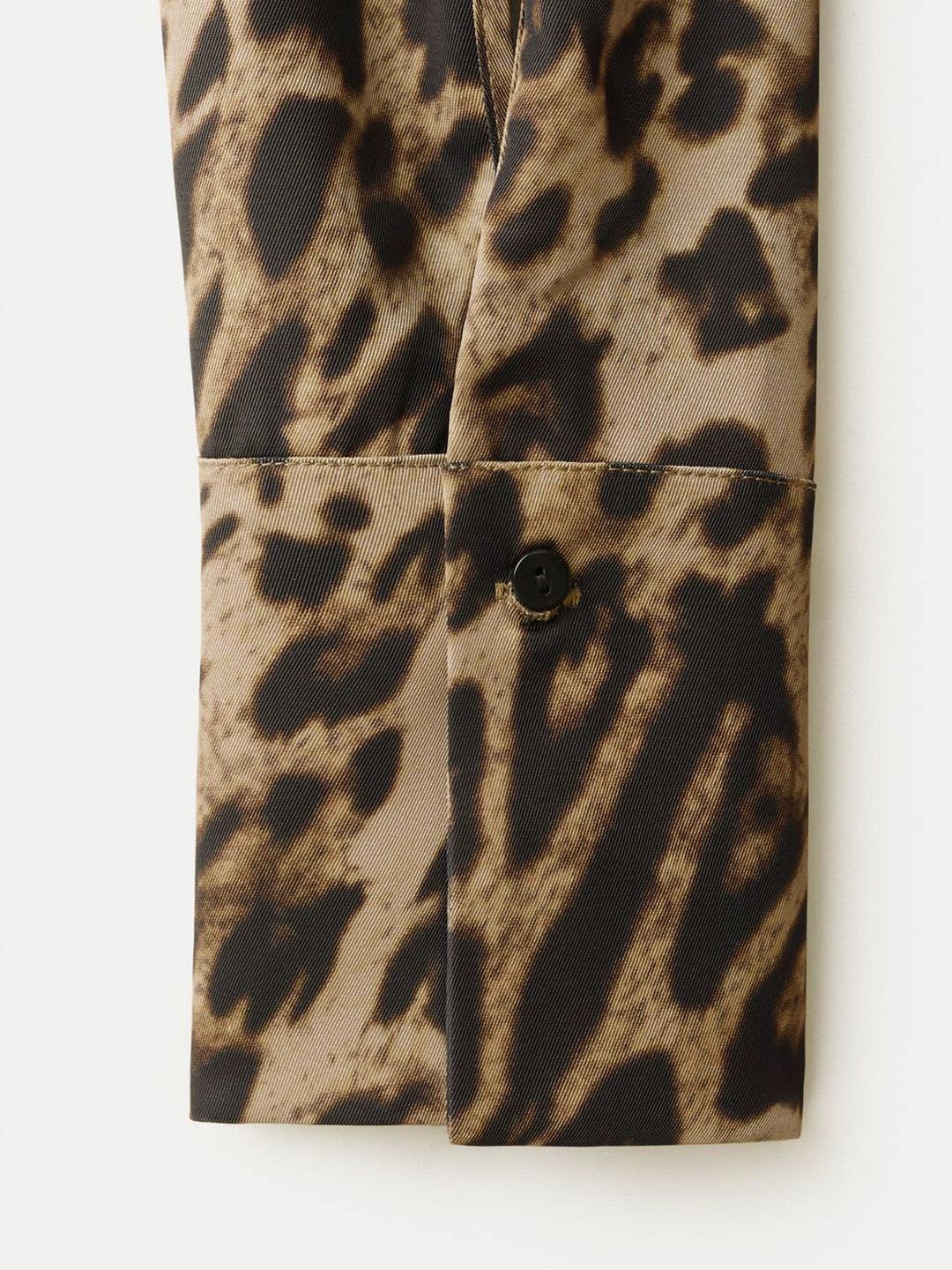 Scarf Neck Animal Print Top