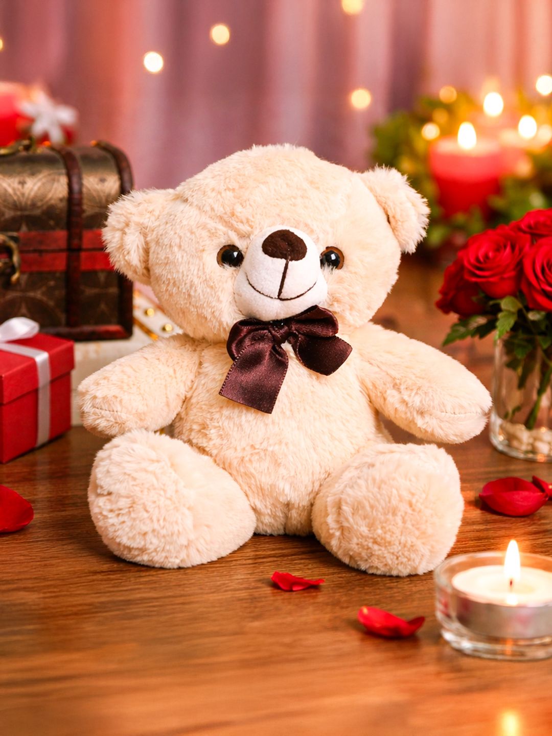 MARKET99 Teddy Bear with Neck Bow