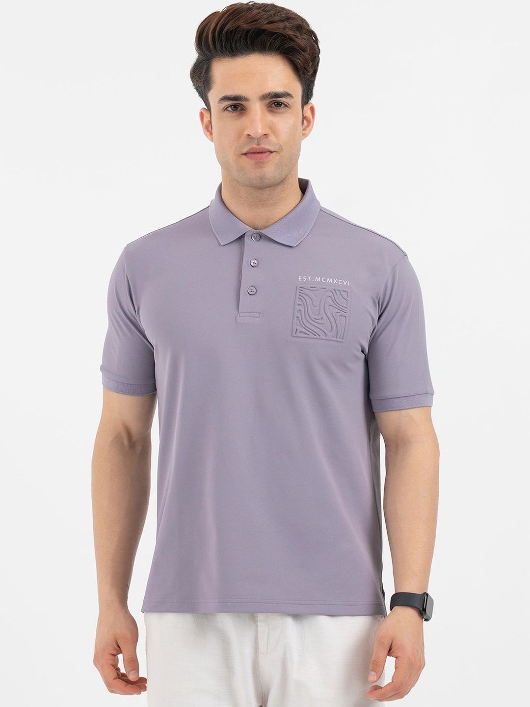 Red Tape Men Polo Collar T-shirt