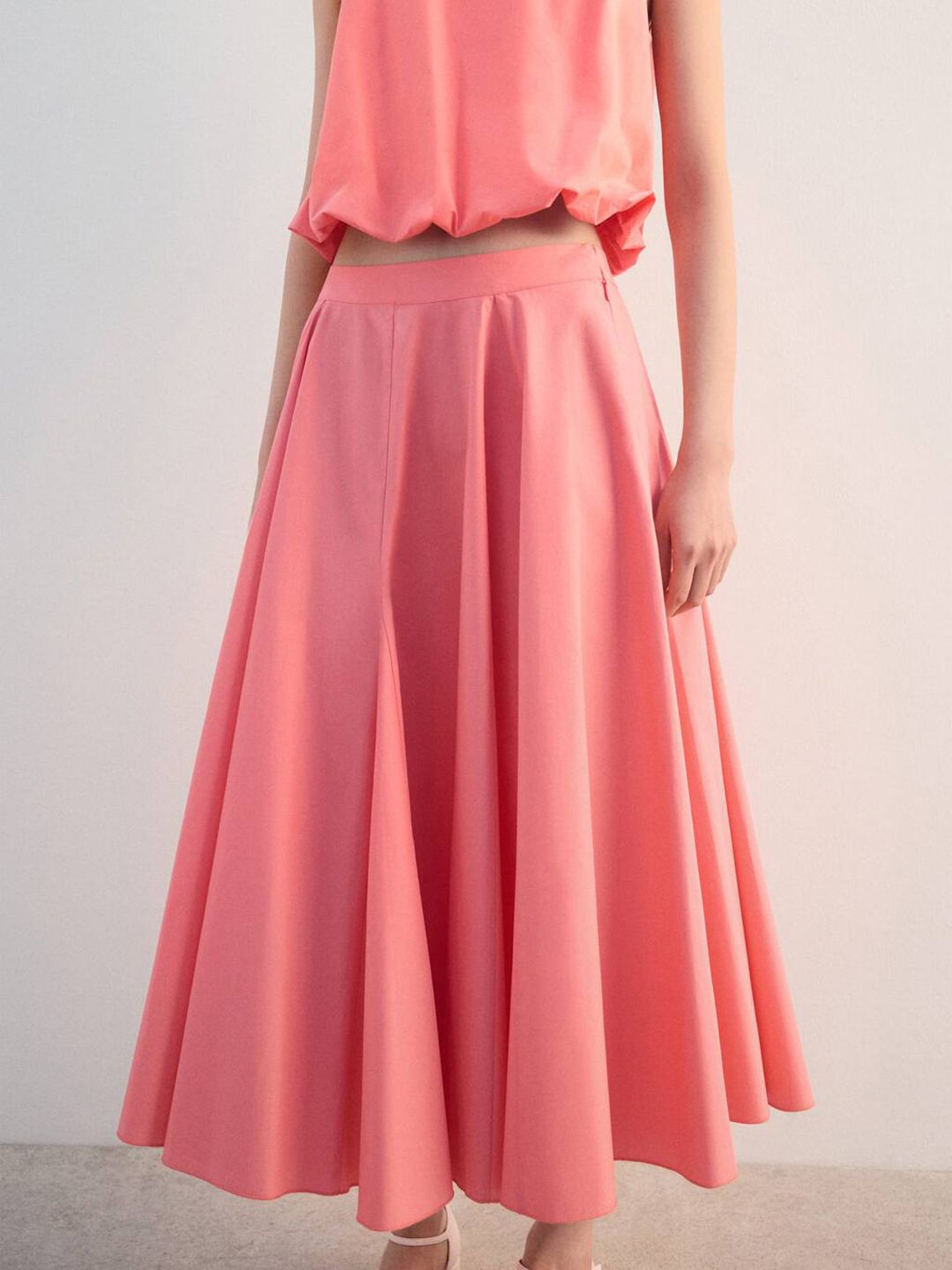 Flared Maxi Skirt