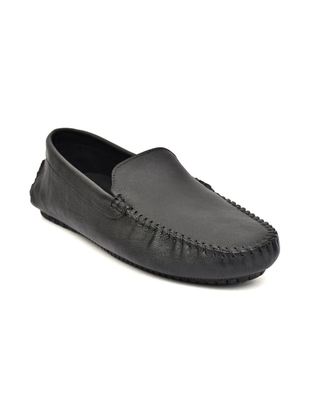 Buy NICO NERINI Men Textured Leather Loafers - Casual Shoes for