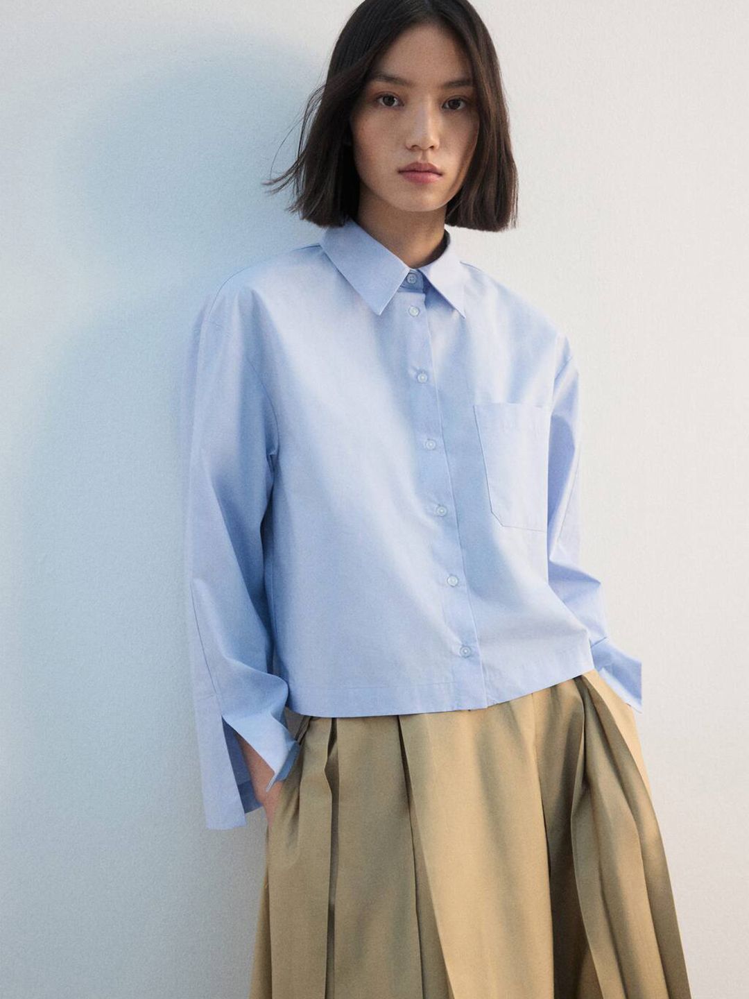 Drop-Shoulder Casual Shirt