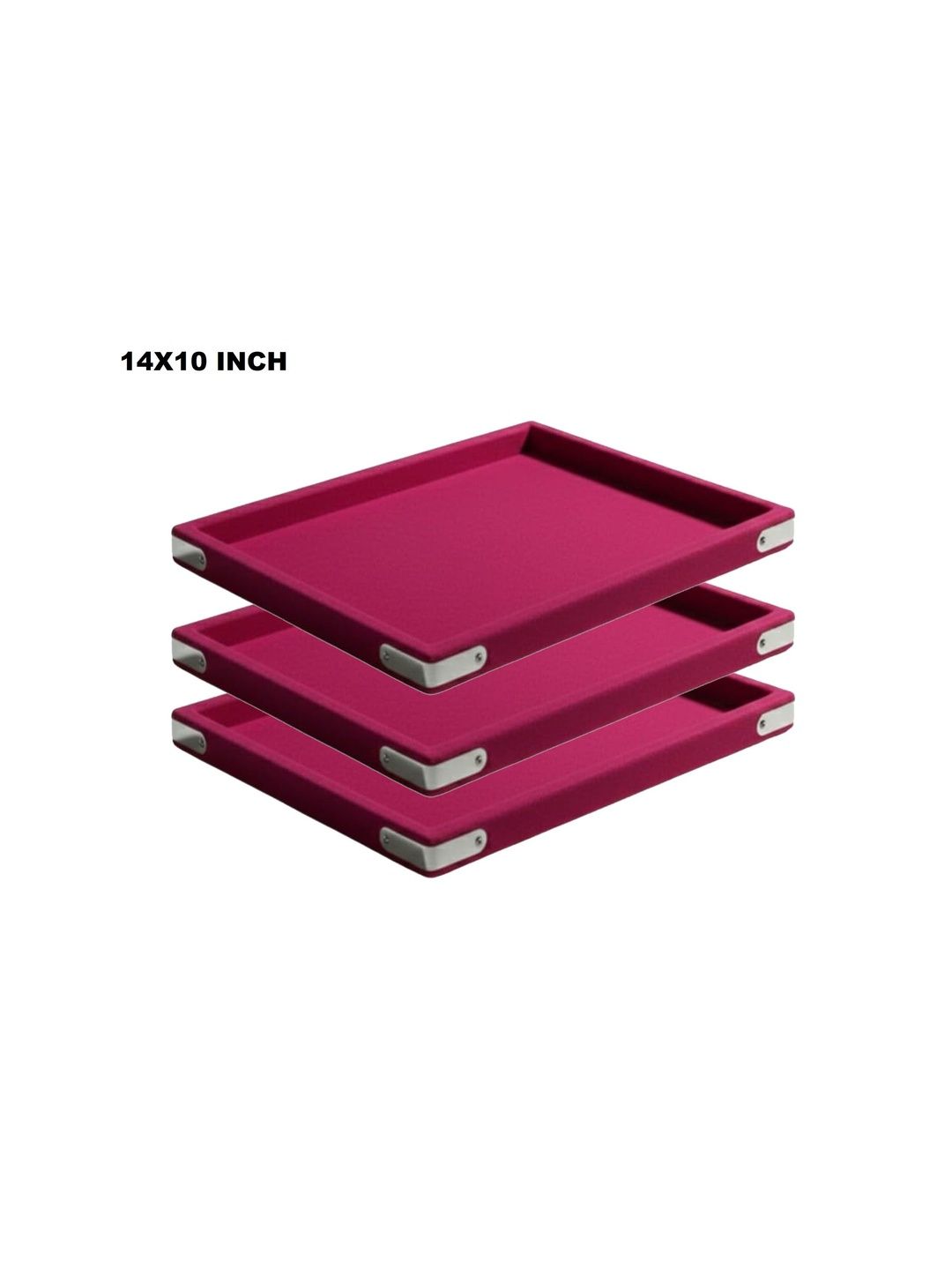 SENTONI Pink Set of 3 Regular Jewellery Organiser Organisers