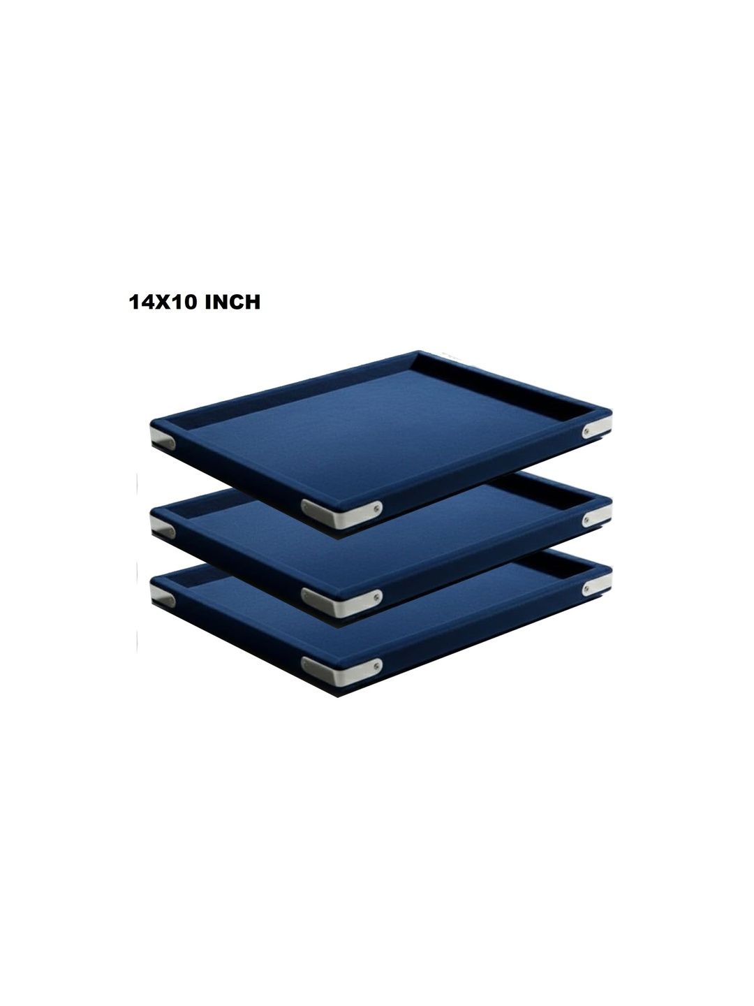SENTONI Navy Blue Set of 3 Regular Jewellery Organiser Organisers
