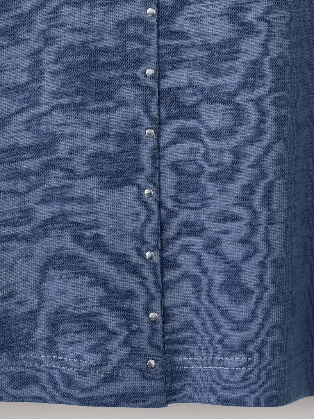 Pure Cotton T-shirt with Embellished Details