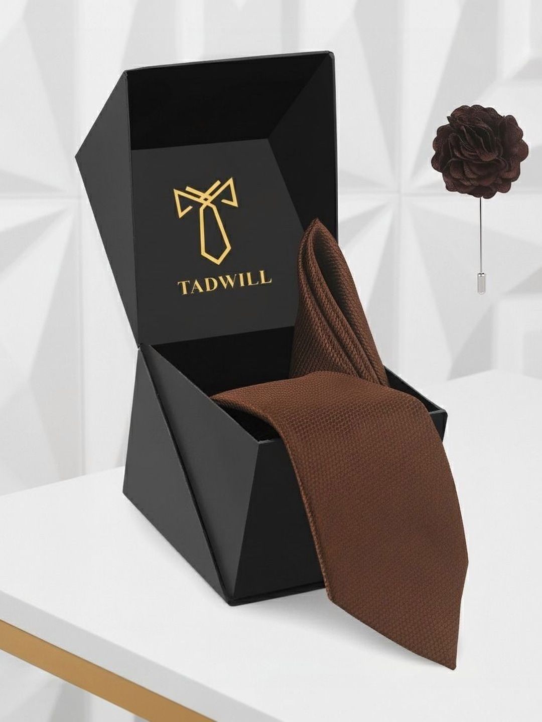 TADWILL Men Checked Broad Tie