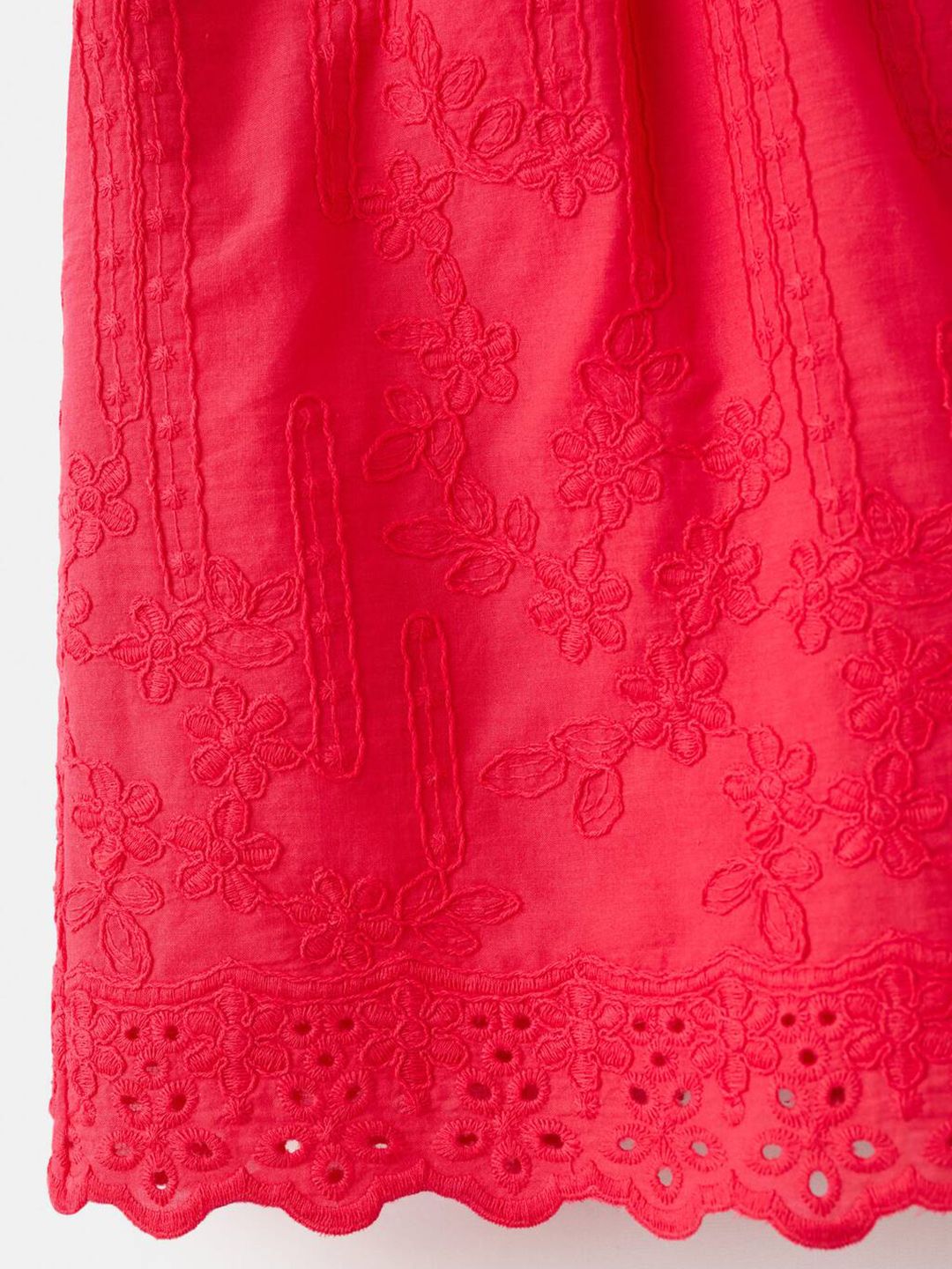 Floral Embroidered Pure Cotton Shorts