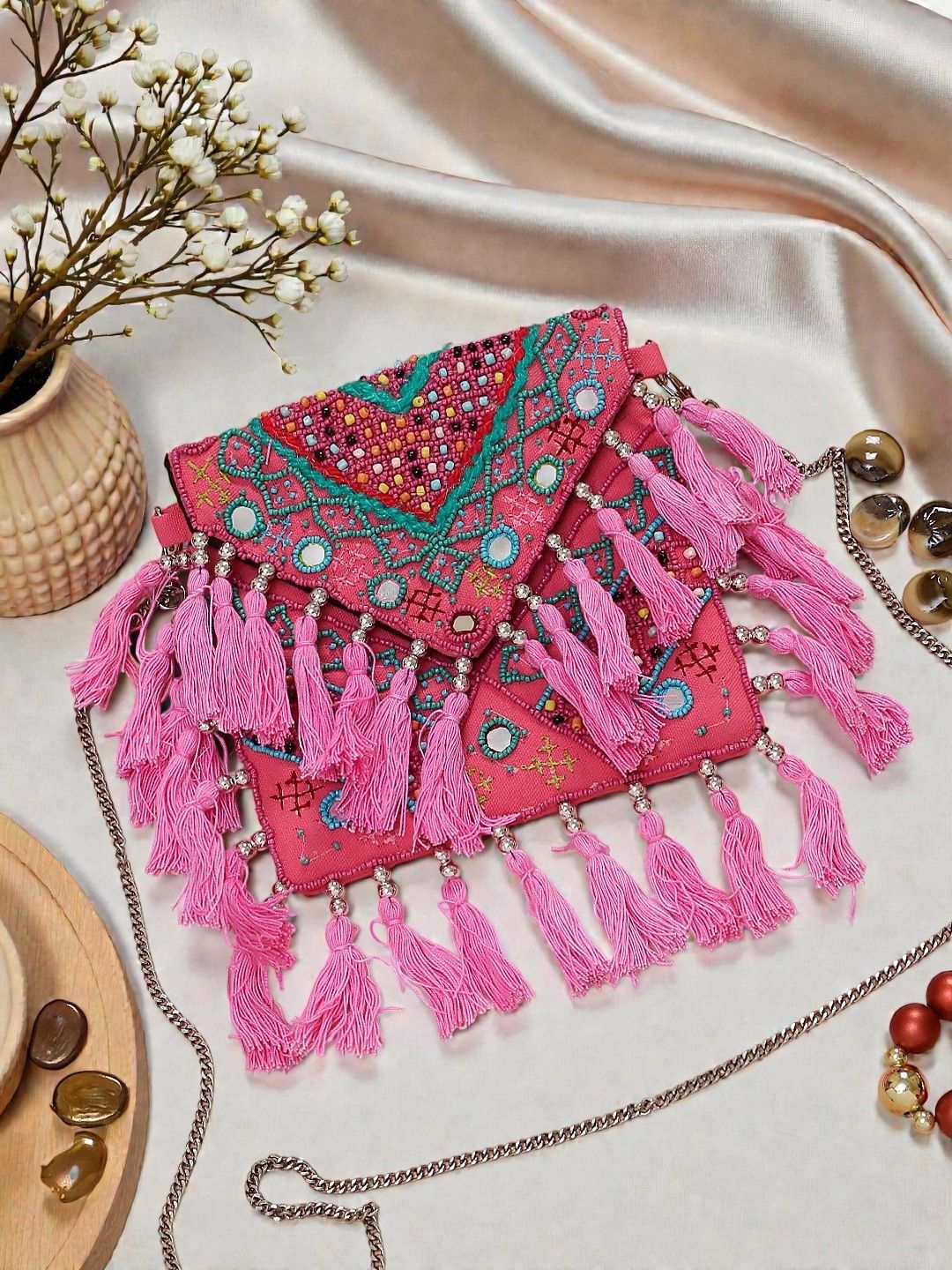 VRPS Handicrafts VRPS Handicrafts Embellished Purse Clutch
